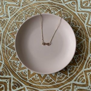 Dog Bone Charm Necklace